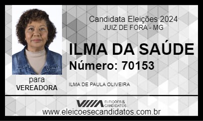 Candidato ILMA DA SAÚDE 2024 - JUIZ DE FORA - Eleições