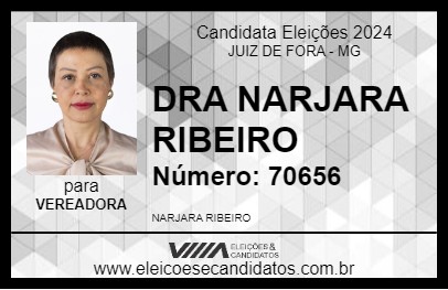 Candidato DRA NARJARA RIBEIRO 2024 - JUIZ DE FORA - Eleições