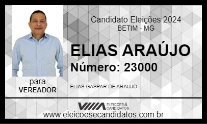 Candidato ELIAS ARAÚJO 2024 - BETIM - Eleições