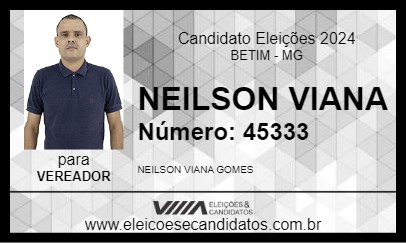 Candidato NEILSON VIANA 2024 - BETIM - Eleições