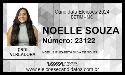 Candidato NOELLE SOUZA 2024 - BETIM - Eleições