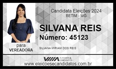 Candidato SILVANA REIS 2024 - BETIM - Eleições