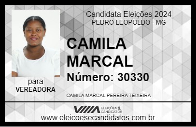 Candidato CAMILA MARCAL 2024 - PEDRO LEOPOLDO - Eleições