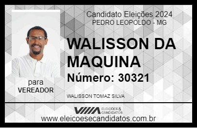 Candidato WALISSON DA MAQUINA 2024 - PEDRO LEOPOLDO - Eleições