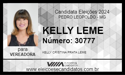 Candidato KELLY LEME 2024 - PEDRO LEOPOLDO - Eleições