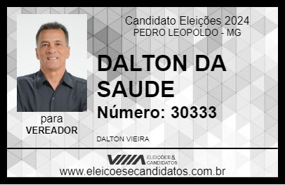 Candidato DALTON DA SAUDE 2024 - PEDRO LEOPOLDO - Eleições