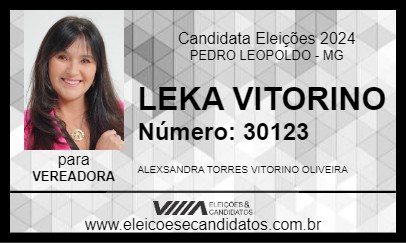 Candidato LEKA VITORINO 2024 - PEDRO LEOPOLDO - Eleições