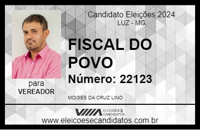 Candidato FISCAL DO POVO 2024 - LUZ - Eleições