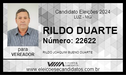 Candidato RILDO DUARTE 2024 - LUZ - Eleições