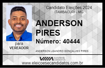 Candidato ANDERSON PIRES 2024 - ITAMBACURI - Eleições