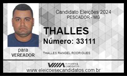 Candidato THALLES 2024 - PESCADOR - Eleições