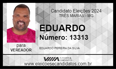 Candidato EDUARDO 2024 - TRÊS MARIAS - Eleições