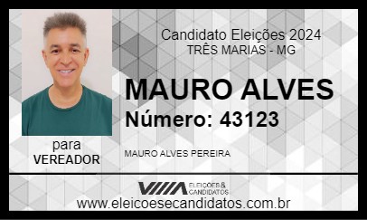 Candidato MAURO ALVES 2024 - TRÊS MARIAS - Eleições