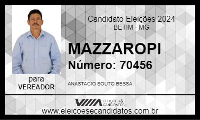 Candidato MAZZAROPI 2024 - BETIM - Eleições