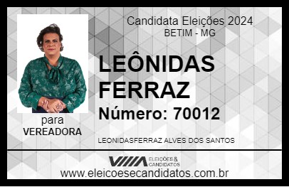 Candidato LEÔNIDAS FERRAZ 2024 - BETIM - Eleições