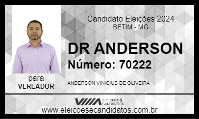 Candidato DR ANDERSON 2024 - BETIM - Eleições