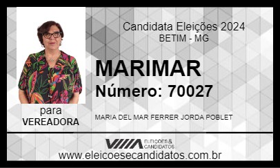 Candidato MARIMAR 2024 - BETIM - Eleições