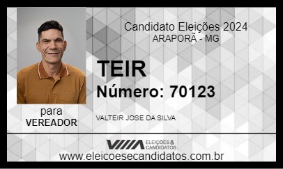 Candidato TEIR 2024 - ARAPORÃ - Eleições