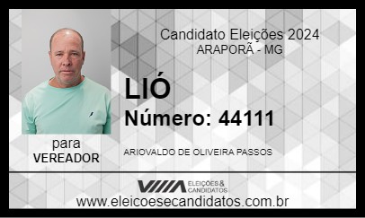 Candidato LIÓ 2024 - ARAPORÃ - Eleições