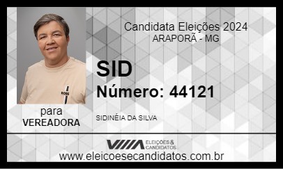 Candidato SID 2024 - ARAPORÃ - Eleições