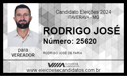 Candidato RODRIGO JOSÉ 2024 - ITAVERAVA - Eleições