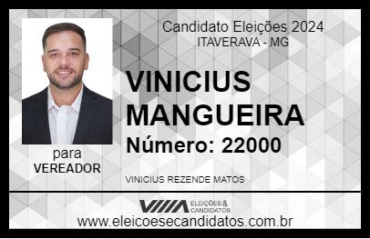 Candidato VINICIUS MANGUEIRA 2024 - ITAVERAVA - Eleições