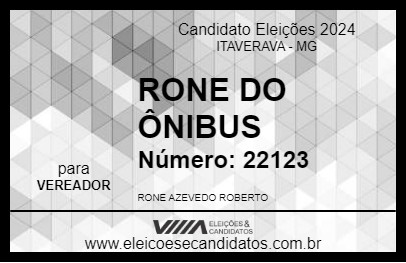 Candidato RONE DO ÔNIBUS 2024 - ITAVERAVA - Eleições