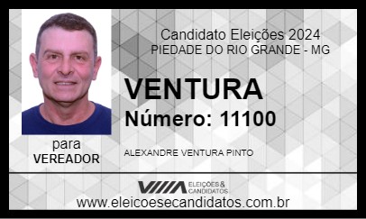 Candidato VENTURA 2024 - PIEDADE DO RIO GRANDE - Eleições