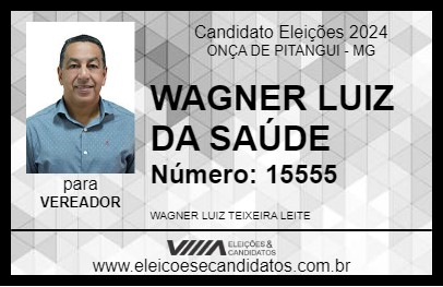 Candidato WAGNER LUIZ DA SAÚDE 2024 - ONÇA DE PITANGUI - Eleições