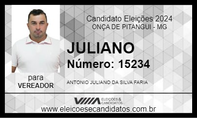 Candidato JULIANO 2024 - ONÇA DE PITANGUI - Eleições