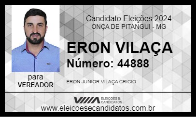 Candidato ERON VILAÇA 2024 - ONÇA DE PITANGUI - Eleições