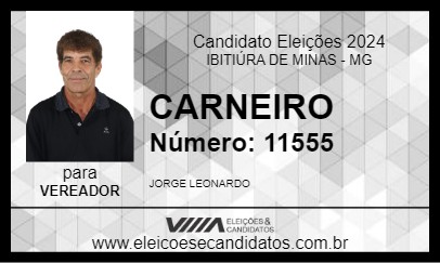 Candidato CARNEIRO 2024 - IBITIÚRA DE MINAS - Eleições