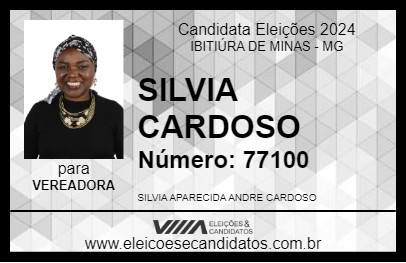 Candidato SILVIA CARDOSO 2024 - IBITIÚRA DE MINAS - Eleições