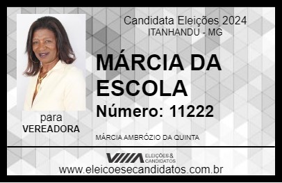 Candidato MÁRCIA DA ESCOLA 2024 - ITANHANDU - Eleições