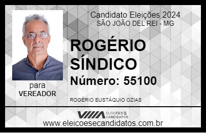 Candidato ROGÉRIO  SÍNDICO 2024 - SÃO JOÃO DEL REI - Eleições