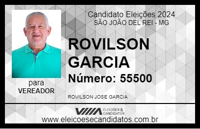 Candidato ROVILSON GARCIA 2024 - SÃO JOÃO DEL REI - Eleições