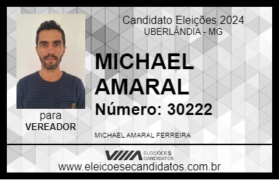 Candidato MICHAEL AMARAL 2024 - UBERLÂNDIA - Eleições