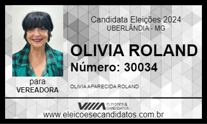 Candidato OLIVIA ROLAND 2024 - UBERLÂNDIA - Eleições