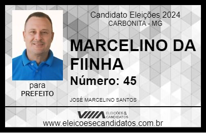 Candidato MARCELINO DA FIINHA 2024 - CARBONITA - Eleições