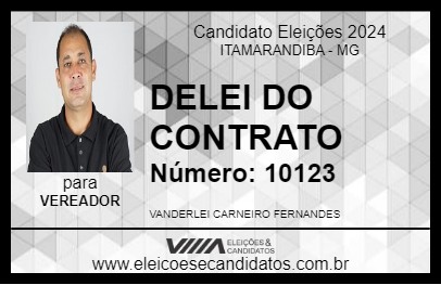 Candidato DELEI DO CONTRATO 2024 - ITAMARANDIBA - Eleições