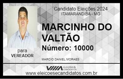 Candidato MARCINHO DO VALTÃO 2024 - ITAMARANDIBA - Eleições