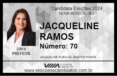 Candidato JACQUELINE RAMOS 2024 - NOVA MÓDICA - Eleições