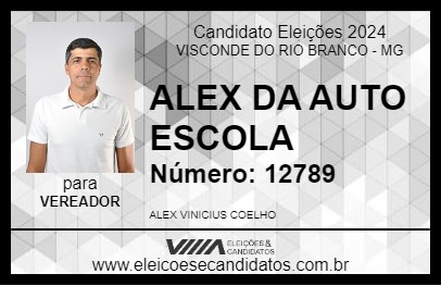 Candidato ALEX DA AUTO ESCOLA 2024 - VISCONDE DO RIO BRANCO - Eleições