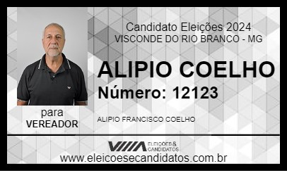 Candidato ALIPIO COELHO 2024 - VISCONDE DO RIO BRANCO - Eleições