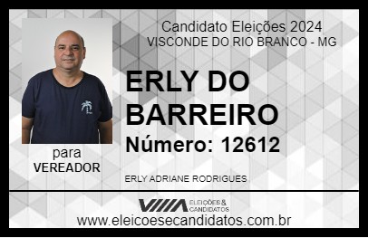 Candidato ERLY DO BARREIRO 2024 - VISCONDE DO RIO BRANCO - Eleições