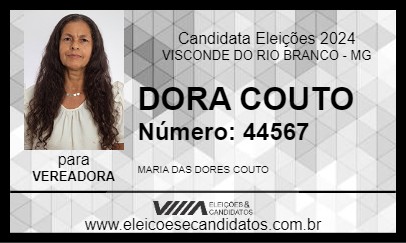 Candidato DORA COUTO 2024 - VISCONDE DO RIO BRANCO - Eleições