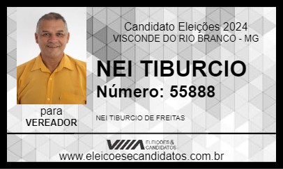 Candidato NEI TIBURCIO 2024 - VISCONDE DO RIO BRANCO - Eleições