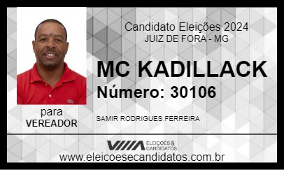 Candidato MC KADILLACK 2024 - JUIZ DE FORA - Eleições