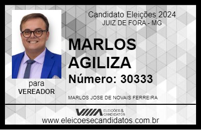 Candidato MARLOS AGILIZA 2024 - JUIZ DE FORA - Eleições