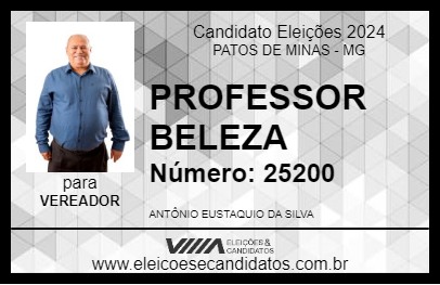 Candidato PROFESSOR BELEZA 2024 - PATOS DE MINAS - Eleições